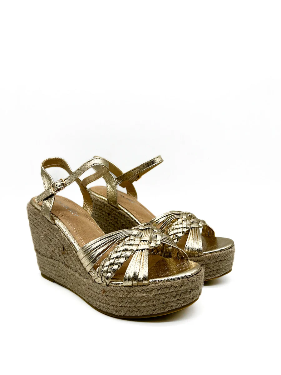 Sandalias Cuña Yute Mujer AA27 - Imagen 4