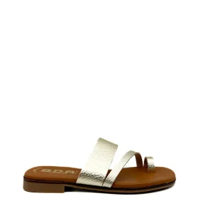Sandalias de Cuero con Tira de Dedo y Plantilla de Gel - Artesanía Española