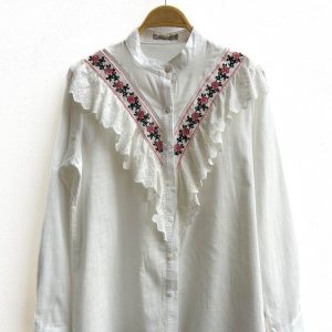 Camisa bordados florales