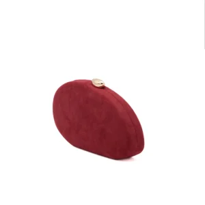 Clutch Ante Almendra Burdeos