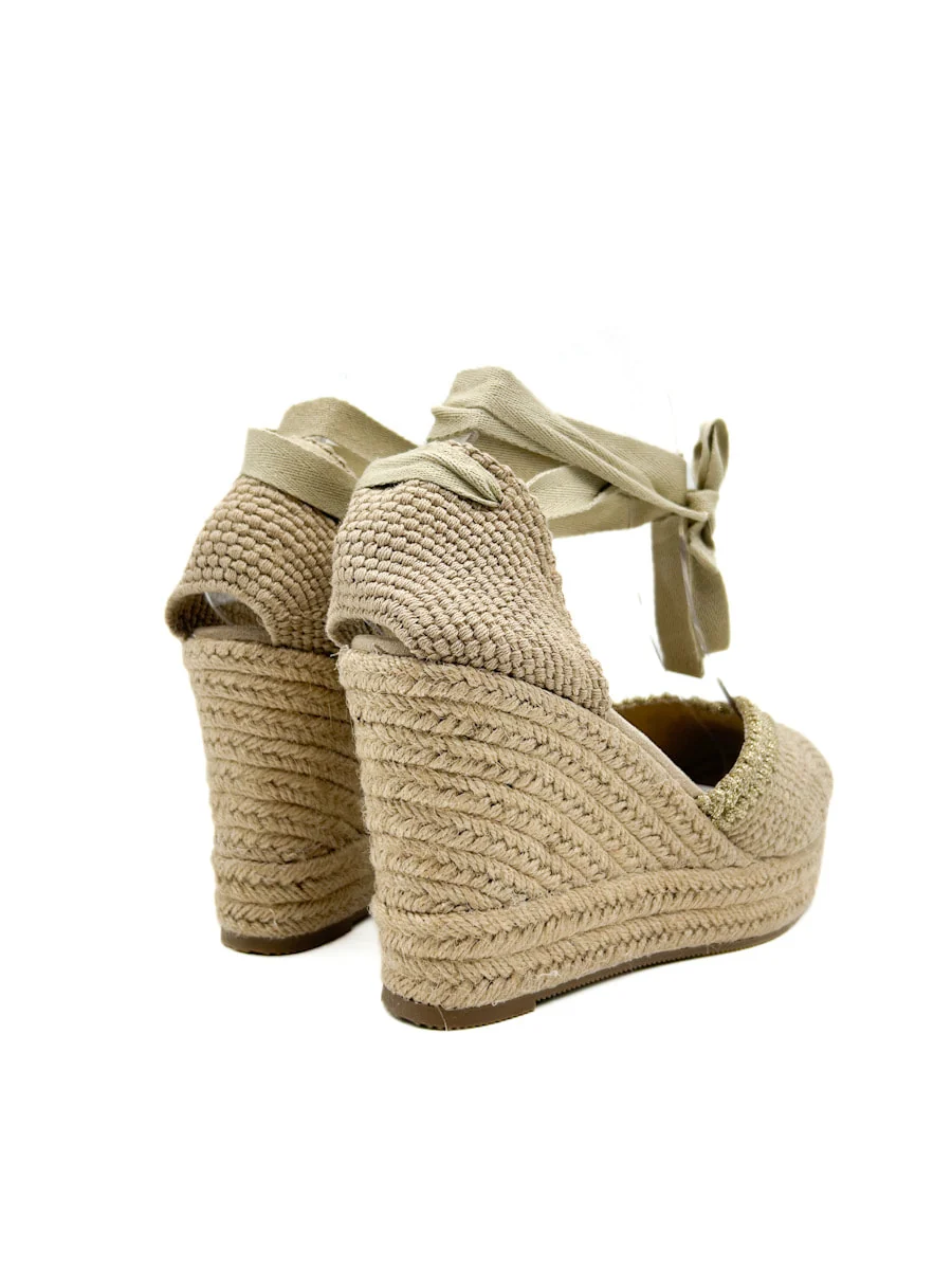Alpargatas de Cuña Tejidas con Cintas Elegantes Corina M5386 - Imagen 5