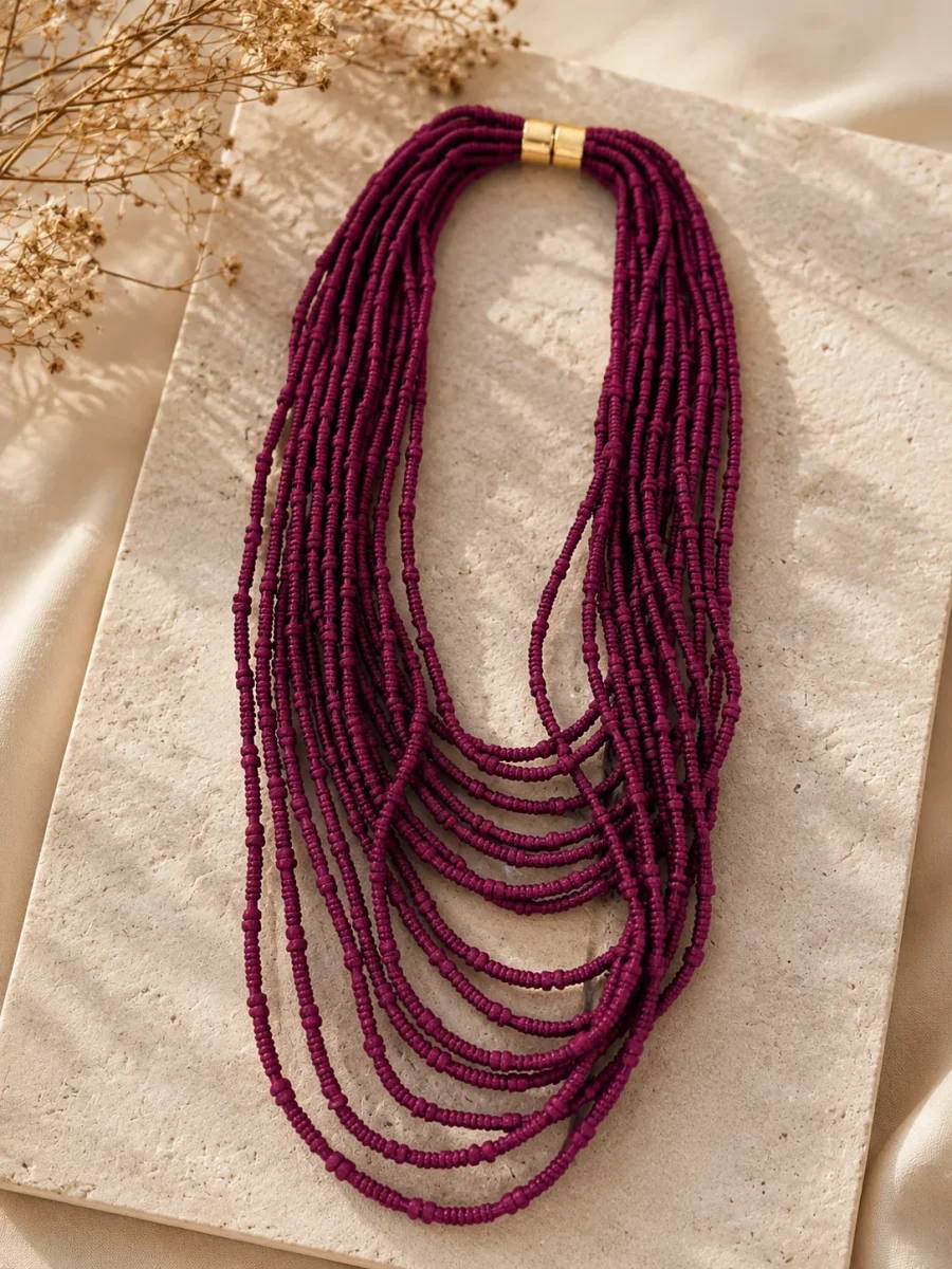 Collar Multi Cuerdas 4 Colores - Imagen 5