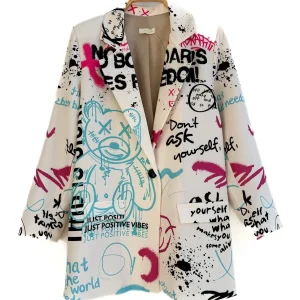 Blazer Con Estampado