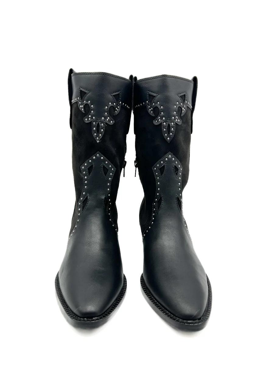 Bota Cowboy Tachas Corina M4632 - Imagen 5