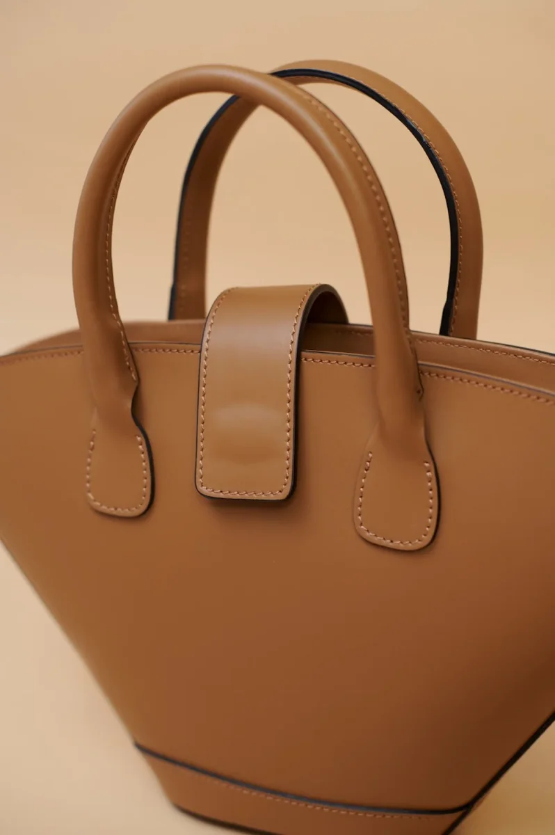 Bolso Piel Capazito Camel - Imagen 3