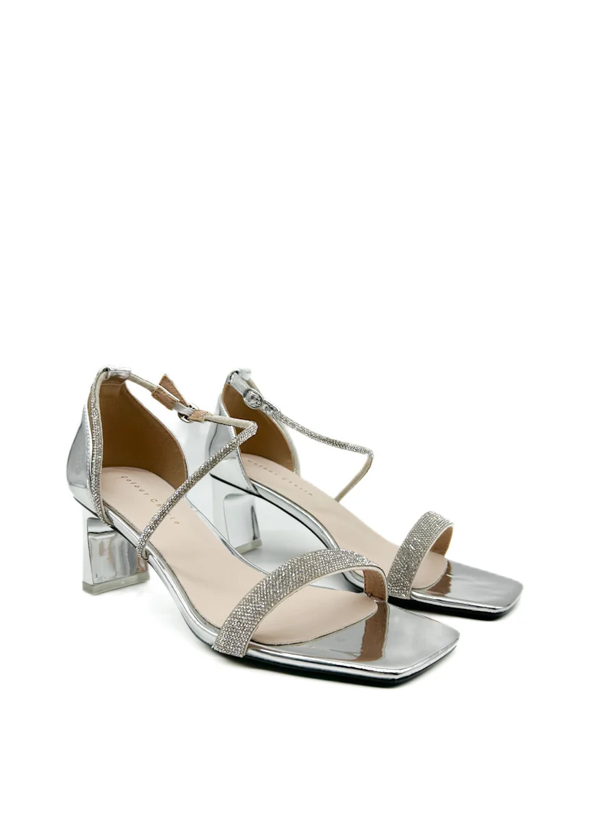 Sandalias Elegantes de Tacón medio con Brillos - Imagen 9