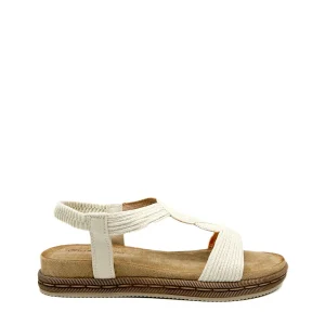 Sandalias planas geométrico mujer