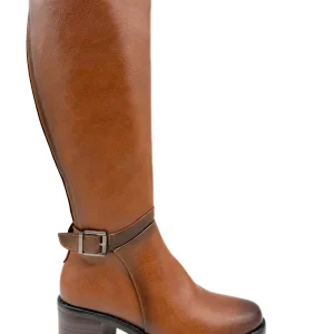 Botas Altas de Elástico con Tacón Cuadrado