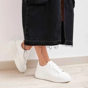 Zapatillas Blanca con Plataforma Mjuer