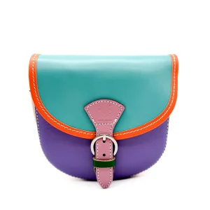 Bolso de Piel con Diseño Colorido y Exclusivo