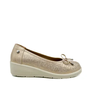 Zapato Cuña Baja Ligera Cómodo Para Mujer