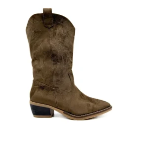 Botas Cowboy Media Caña – Estilo Campero con Bordados