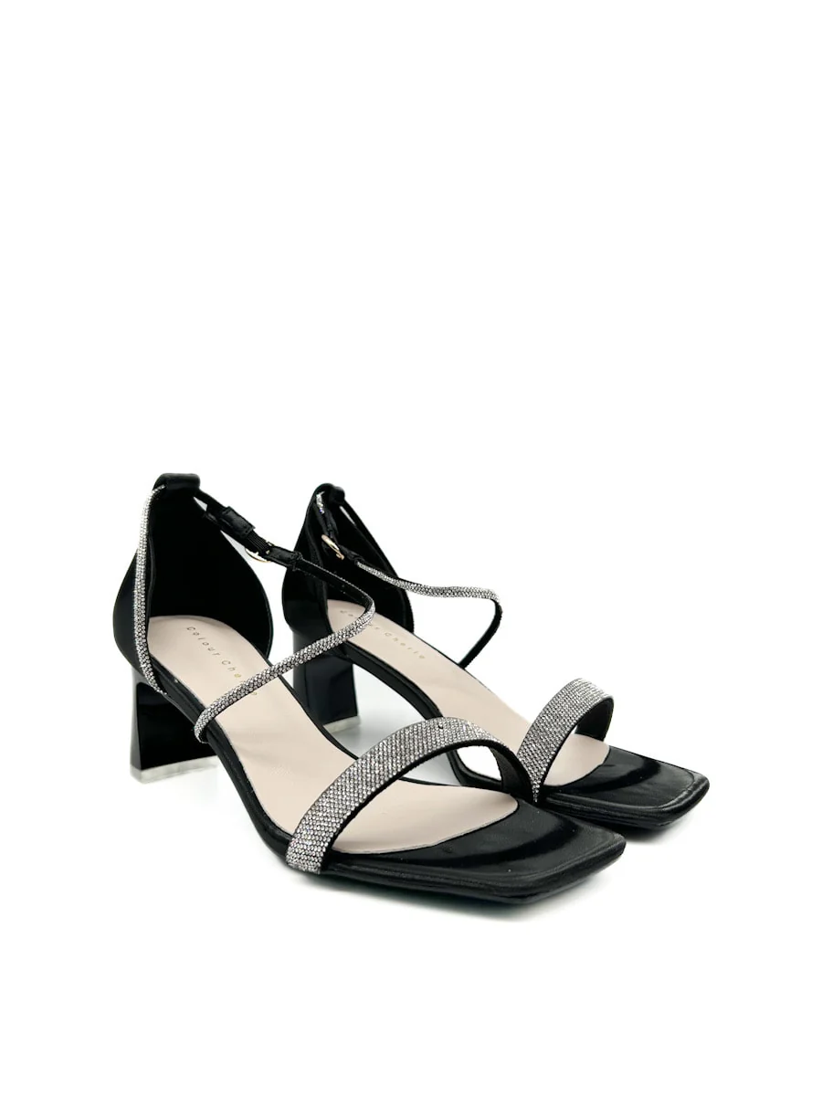 Sandalias Elegantes de Tacón medio con Brillos - Imagen 3