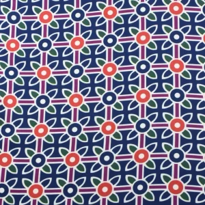 Tejido Fiesta Jacquard Bioclástico Dibujo Azul