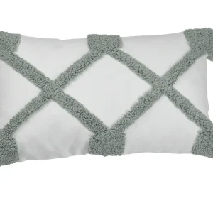 Cojín Artesanal Bicolor Gris