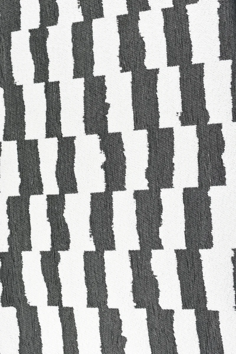 Tejido Jacquard con Boucle Estampado Gris Oscuro - Imagen 2