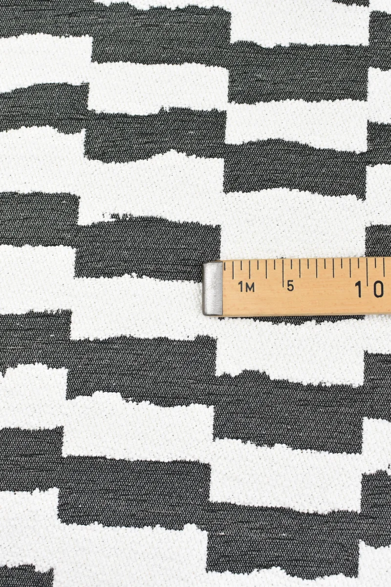 Tejido Jacquard con Boucle Estampado Gris Oscuro - Imagen 5