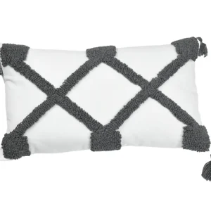 Cojín Artesanal Bicolor Negro