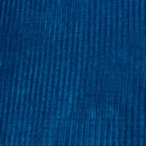Tejido Chenilla Mosul Pana Gruesa Azul Petróleo