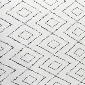 Tejido Jacquard Doble Rombo Negro