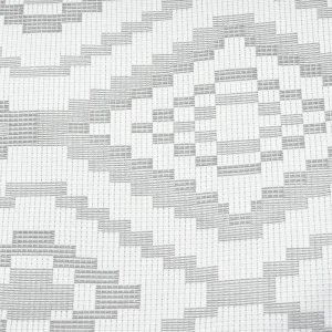 Tejido Jacquard Geométrico Gris