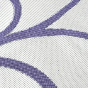 Tejido Jacquard Floritura Morada