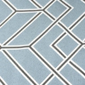 Tejido Jacquard Azul Dibujo