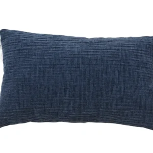 Cojín Chenilla Azul Marino