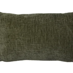 Cojín Chenilla Verde Oscuro