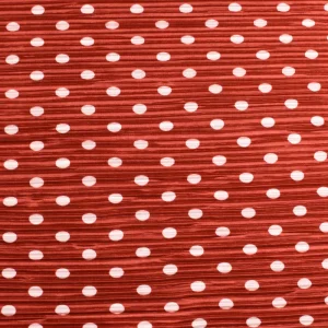 Tejido Fiesta Jacquard Bioclástico Rojo Lunar