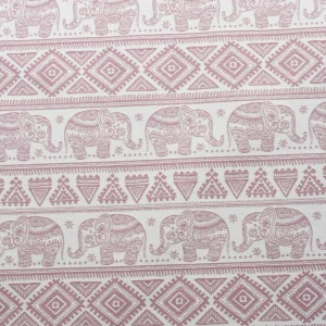 Tejido Jacquard Hindú Rosa