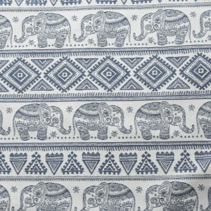 Tejido Jacquard Hindú Azul