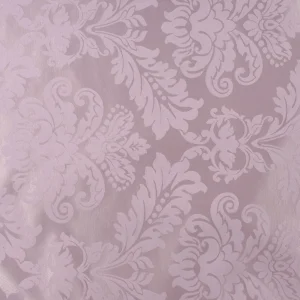 Tejido Jacquard Floritura Rosa Brillante