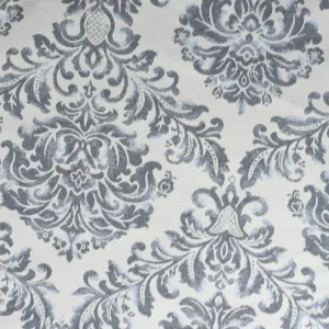 Tejido Jacquard Floritura Azul