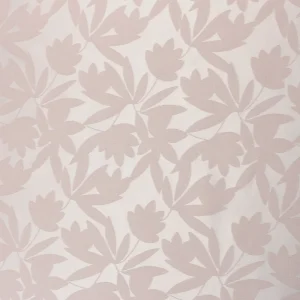 Tejido Fiesta Jacquard Flor Satinada Rosa