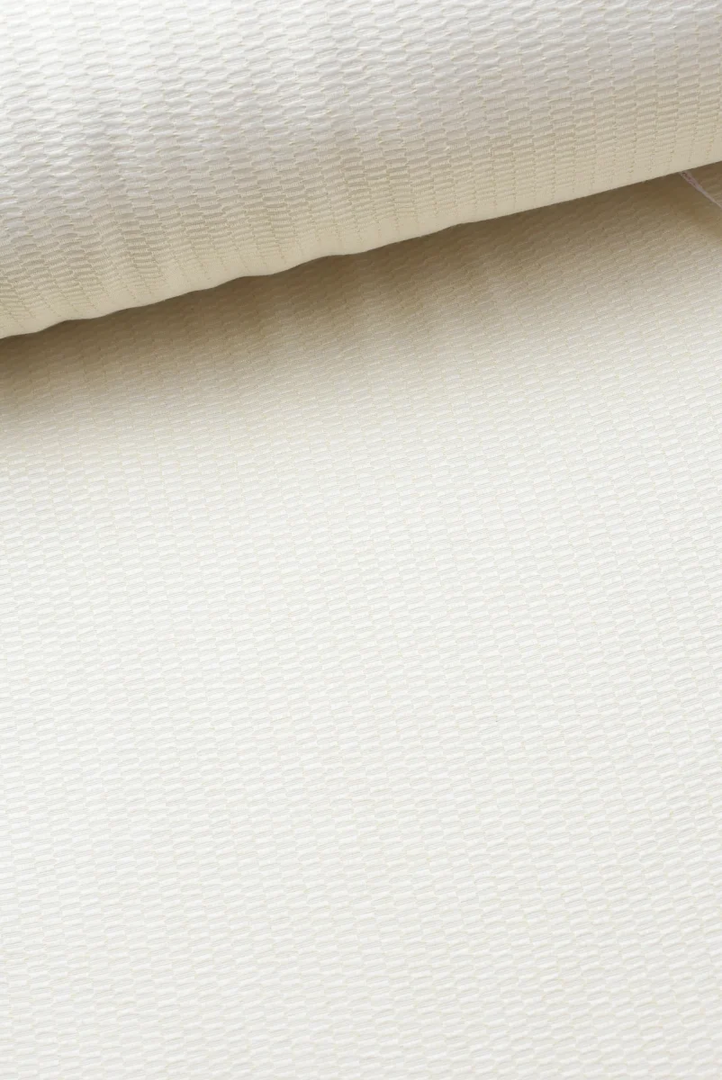Tejido Jacquard Liso Beige Dibujo - Imagen 3