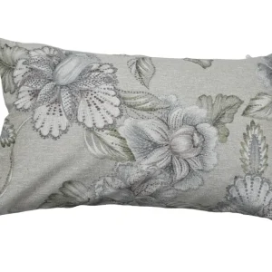 Cojín Flores Gris