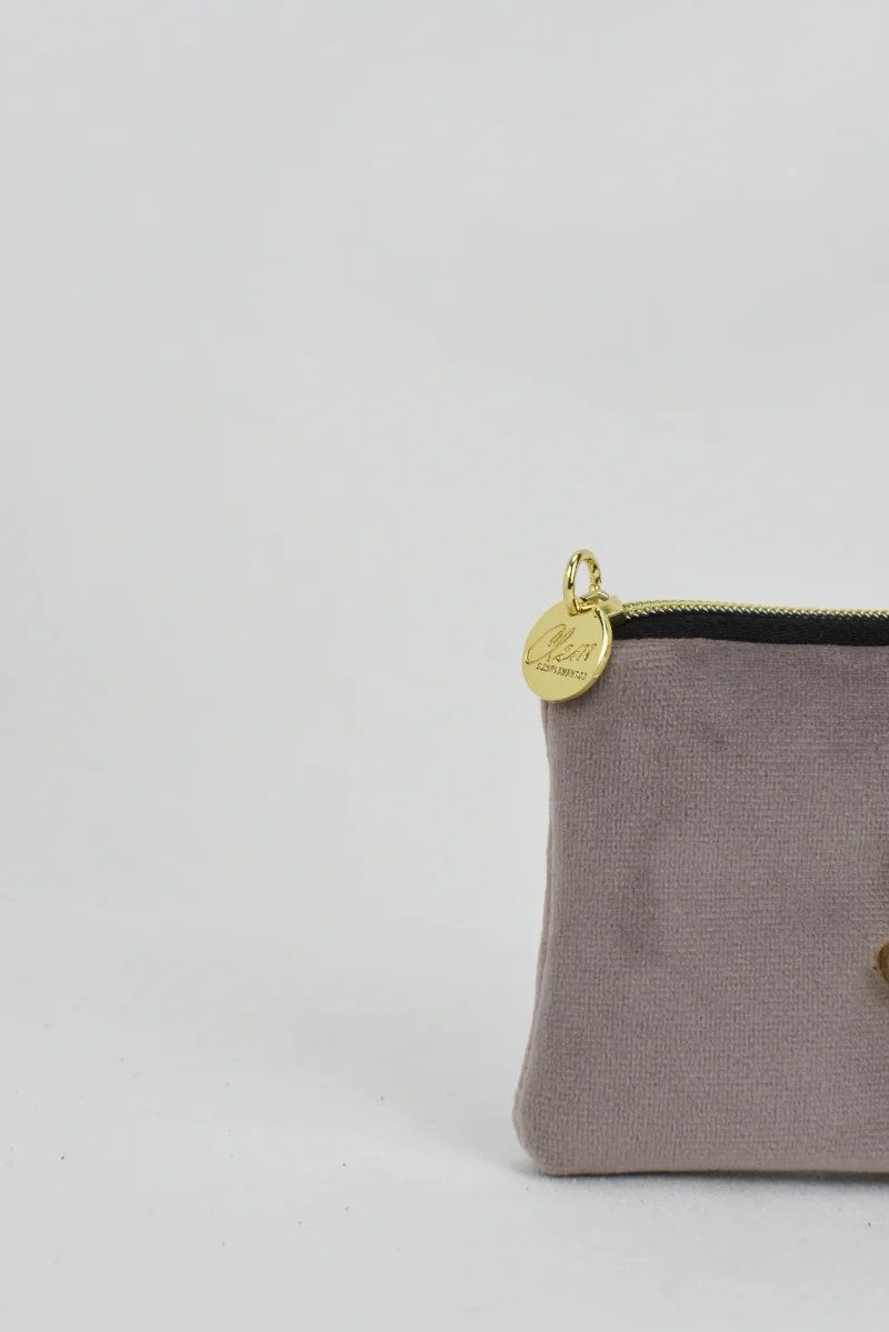 TARJETERO-MINI MONEDERO PERSONALIZADO MALVA - Imagen 3