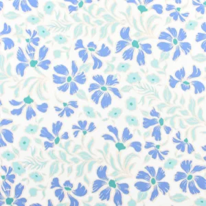 Tejido Flor Azul