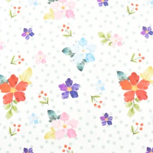Tejido Flores Rojas