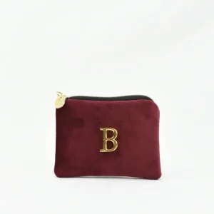 TARJETERO-MINI MONEDERO PERSONALIZADO BURDEOS