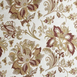 Tejido Jacquard Adorno Marrón