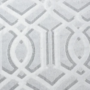 Tejido Jacquard Acolchado Gris Dibujo