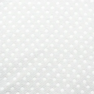 Tejido Jacquard Acolchado Gris Lunares Reversible