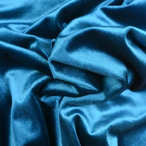 Tejido Terciopelo Azul Brillante