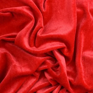 Tejido Terciopelo Rojo