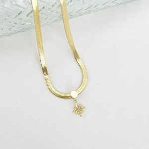 Colgante Acero Estrella Brillo