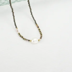 Colgante Acero Perla
