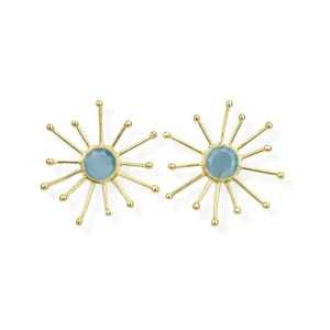Pendiente Estrella de Azul Mar