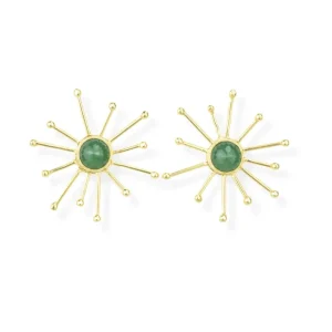 Pendiente Estrella de Mar Verde Esmeralda